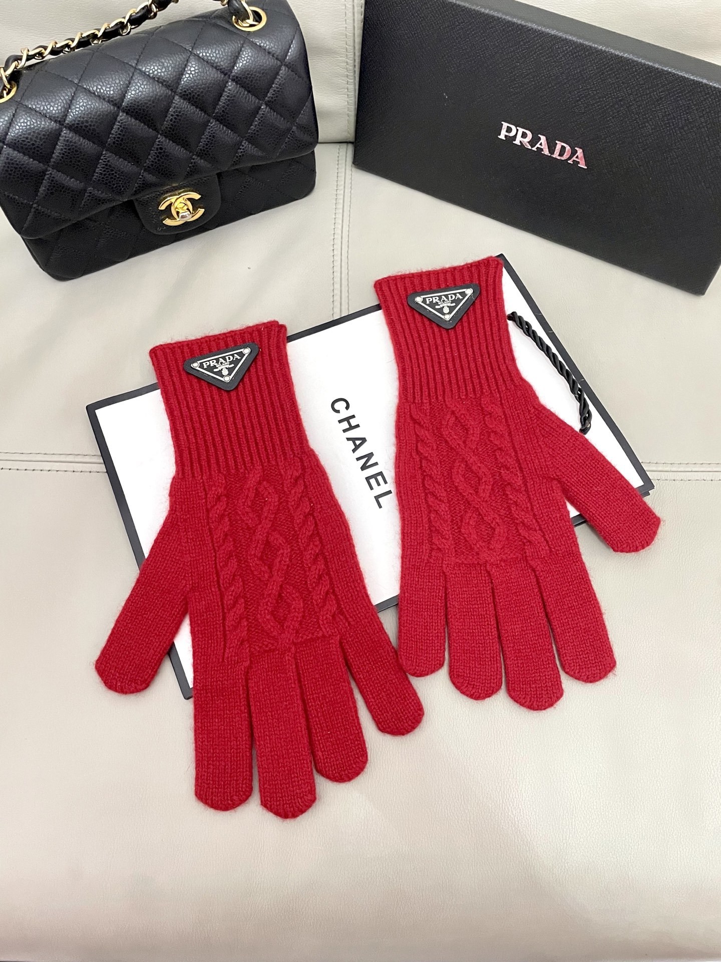 Cheap New Arrivals Prada Gloves in 218684, $40 USD- [IB218684] - Replica Gloves