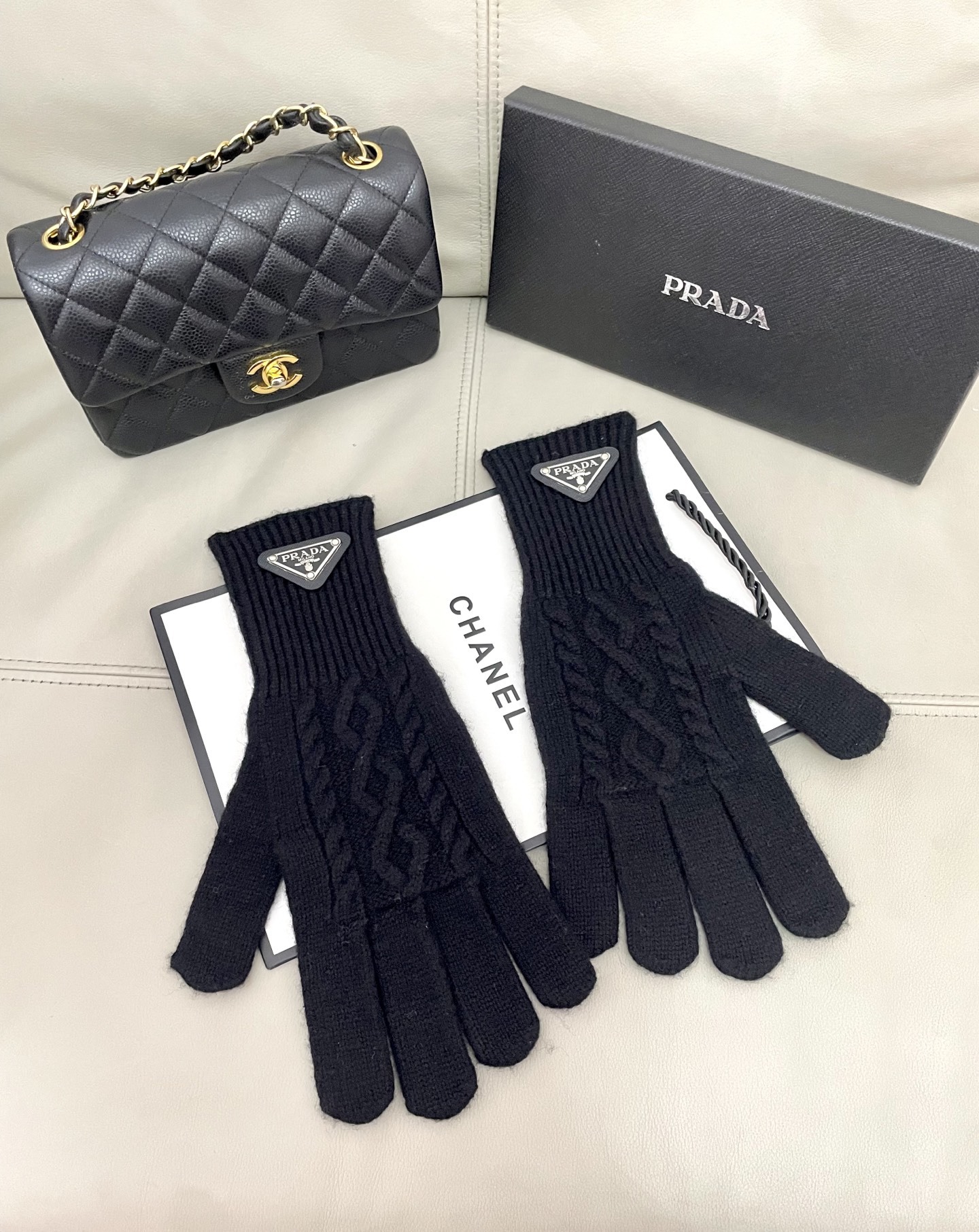 Cheap New Arrivals Prada Gloves in 218687, $40 USD- [IB218687] - Replica Gloves