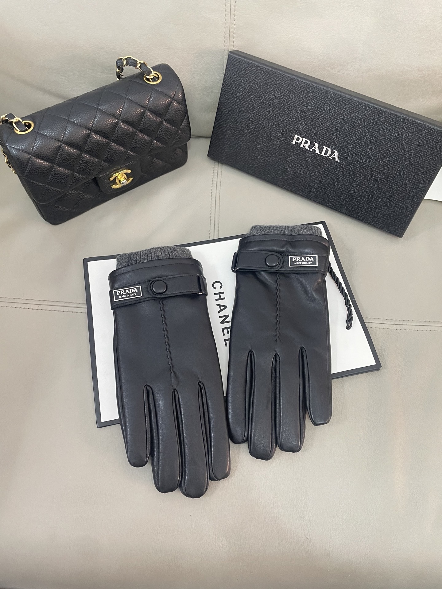 Cheap New Arrivals Prada Gloves in 218780, $45 USD- [IB218780] - Replica Gloves