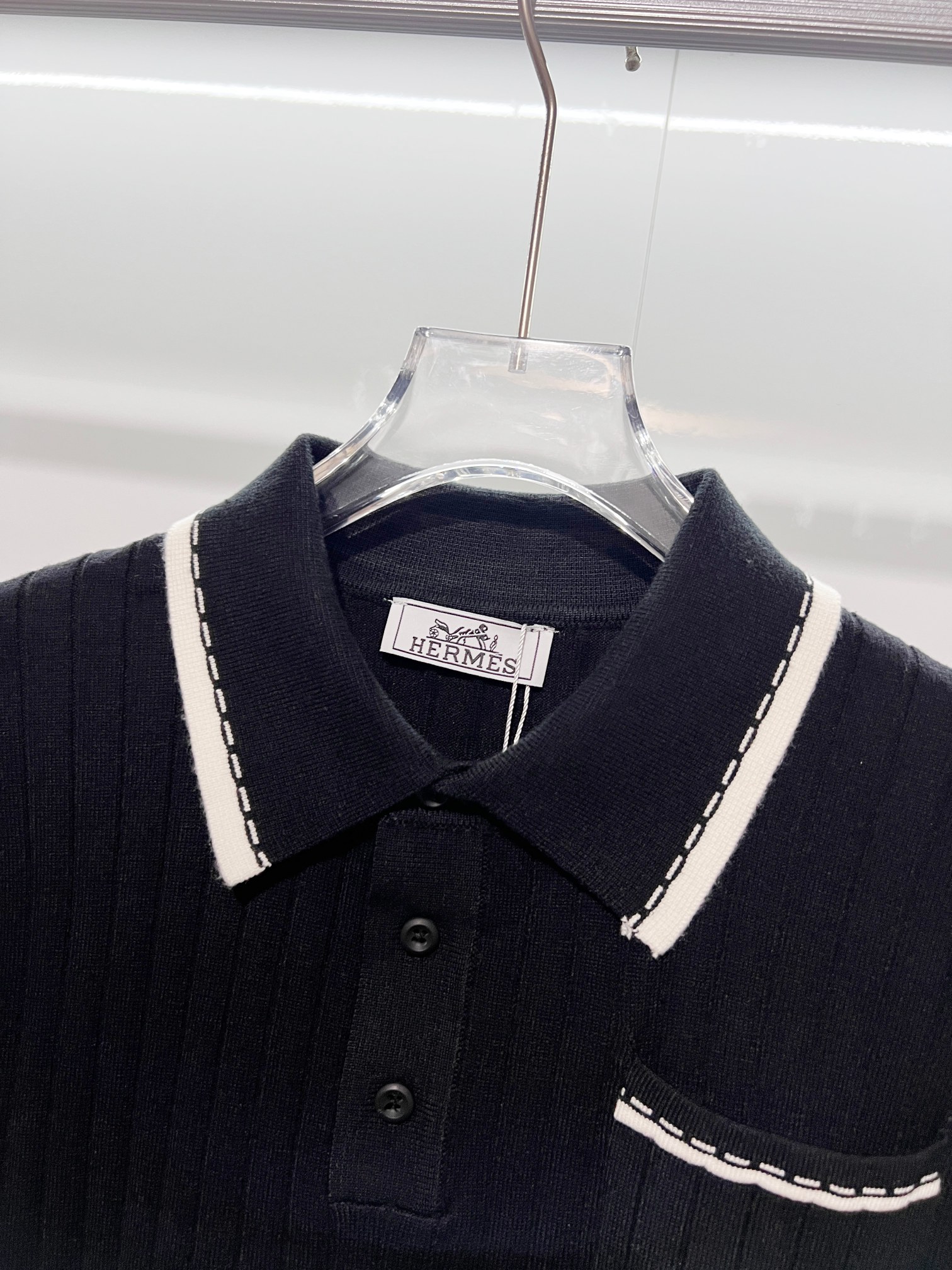Cheap Hernes Long-Sleeved Polo T-Shirts for Men in 218791, $45 USD- [IB218791] - Replica Hernes Long-Sleeved Polo T-Shirts for Men