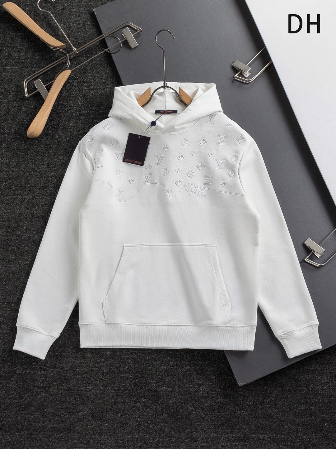 Cheap Louis Vuitton Hoodies for Men in 218851, $55 USD- [IB218851] - Replica Louis Vuitton Hoodies for Men