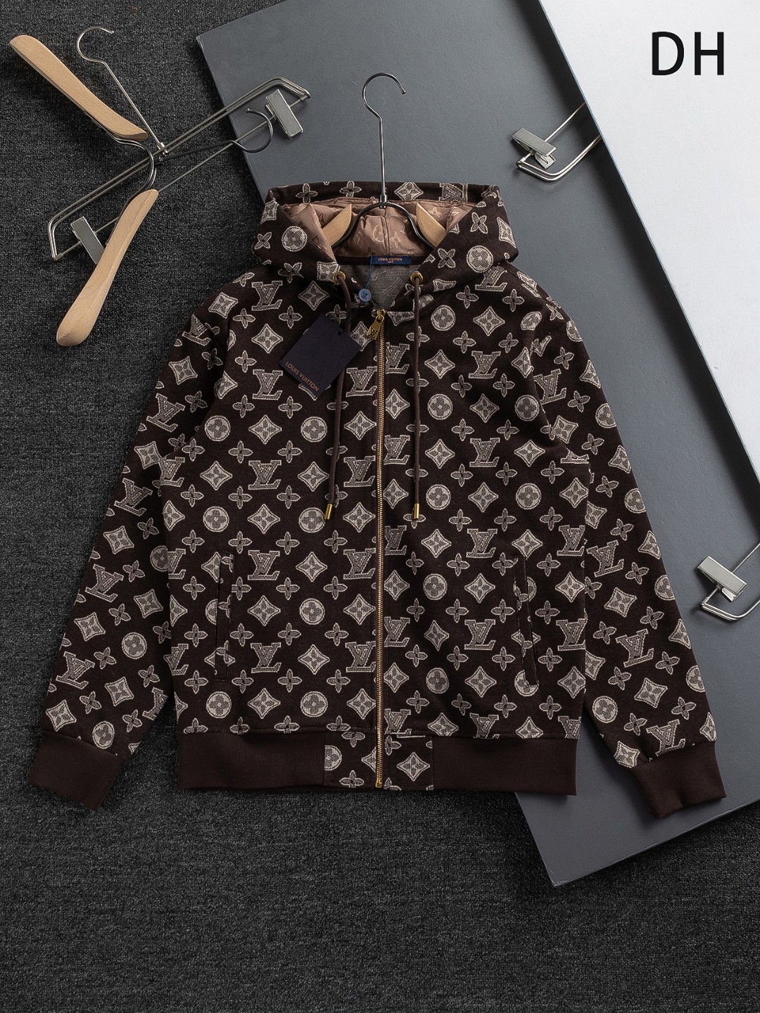 Cheap Louis Vuitton Hoodies for Men in 218852, $65 USD- [IB218852] - Replica Louis Vuitton Hoodies for Men