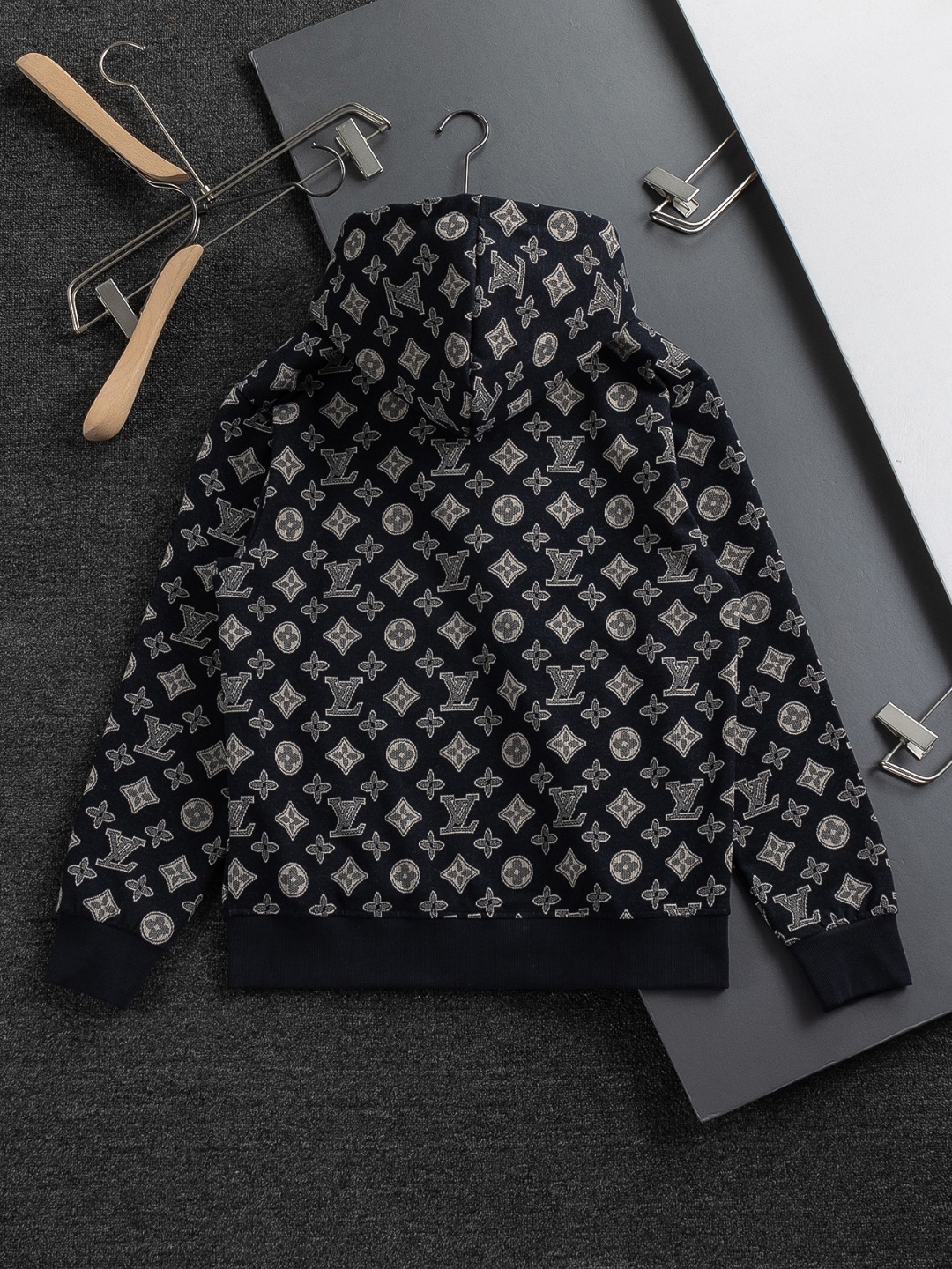 Cheap Louis Vuitton Hoodies for Men in 218853, $65 USD- [IB218853] - Replica Louis Vuitton Hoodies for Men