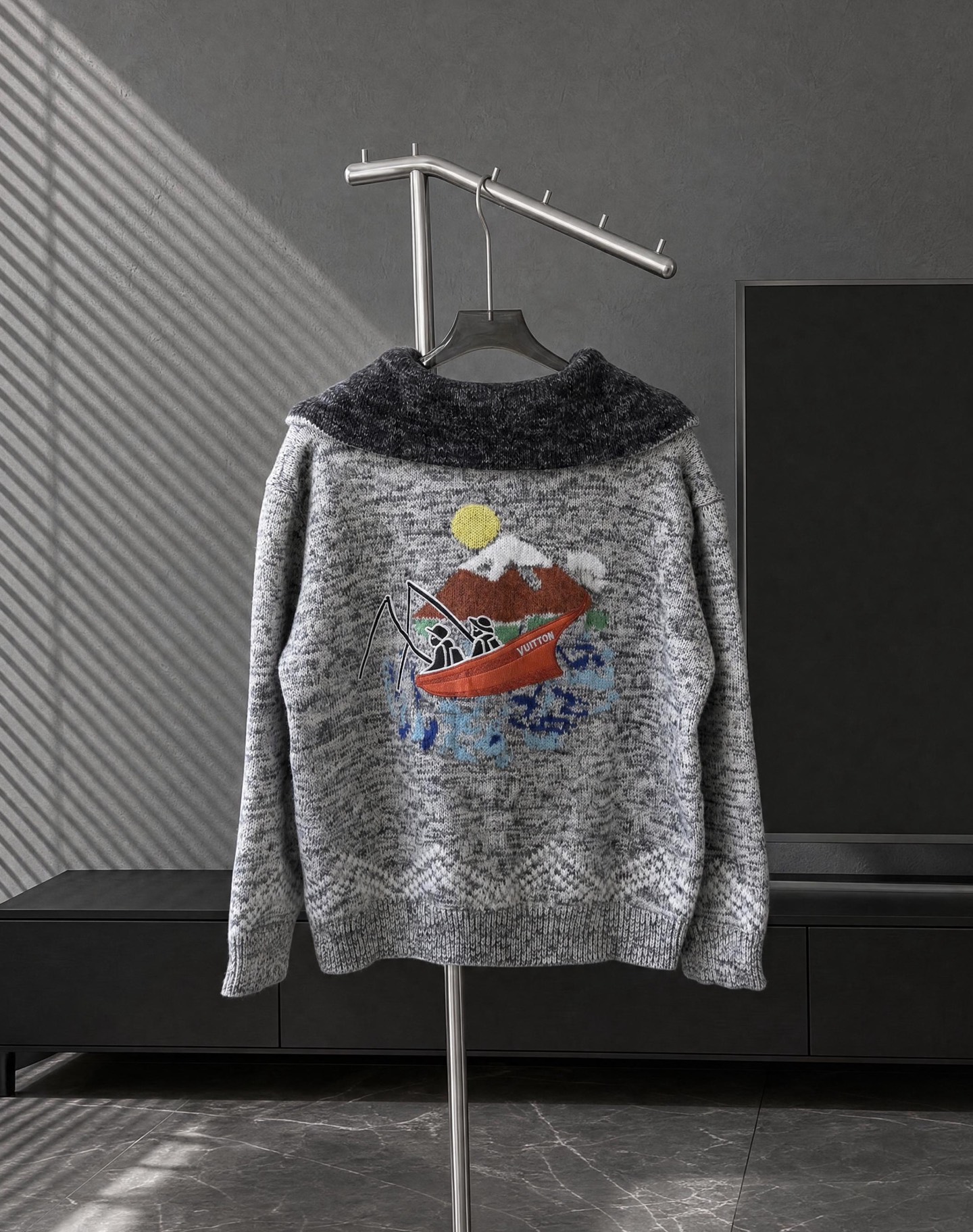 Cheap Louis Vuitton  Sweaters for Men in 218871, $60 USD- [IB218871] - Replica Louis Vuitton  Sweaters for Men