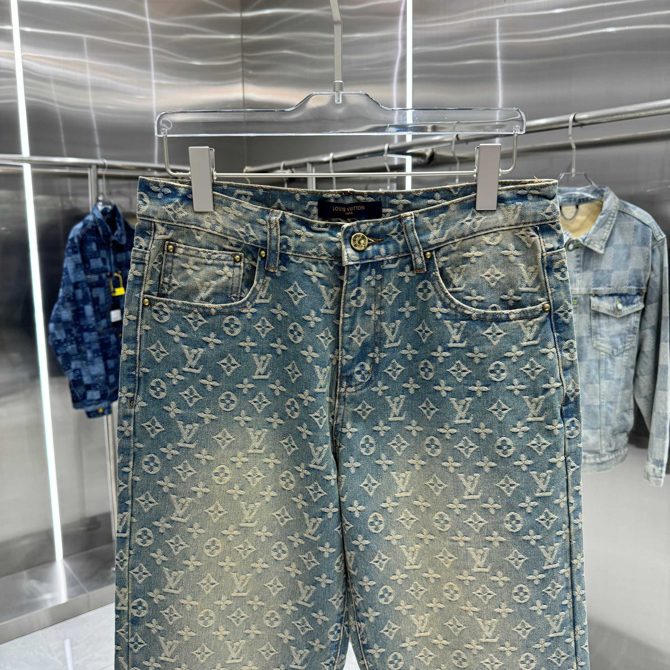 Cheap Louis Vuitton Jeans for Men in 218930, $55 USD- [IB218930] - Replica Louis Vuitton Jeans for Men