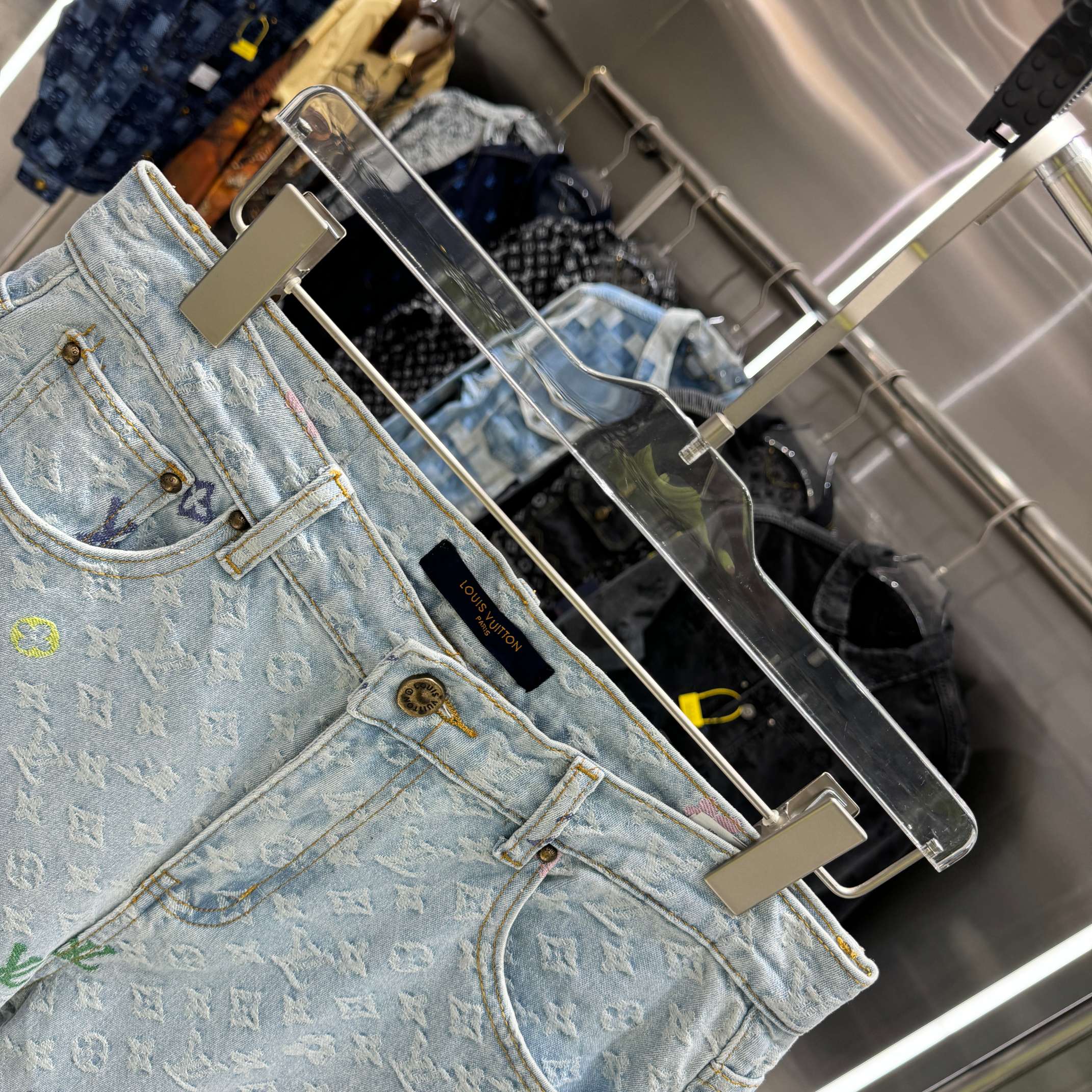 Cheap Louis Vuitton Jeans for Men in 218931, $60 USD- [IB218931] - Replica Louis Vuitton Jeans for Men