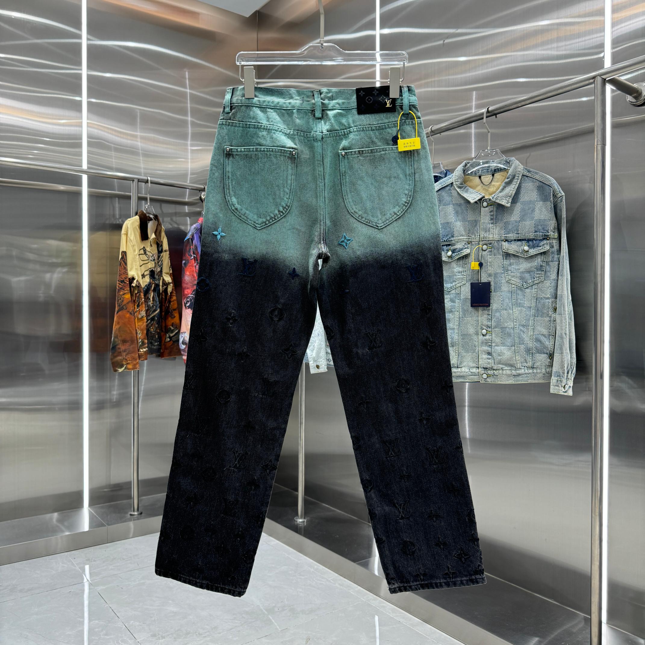Cheap Louis Vuitton Jeans for Men in 218932, $65 USD- [IB218932] - Replica Louis Vuitton Jeans for Men
