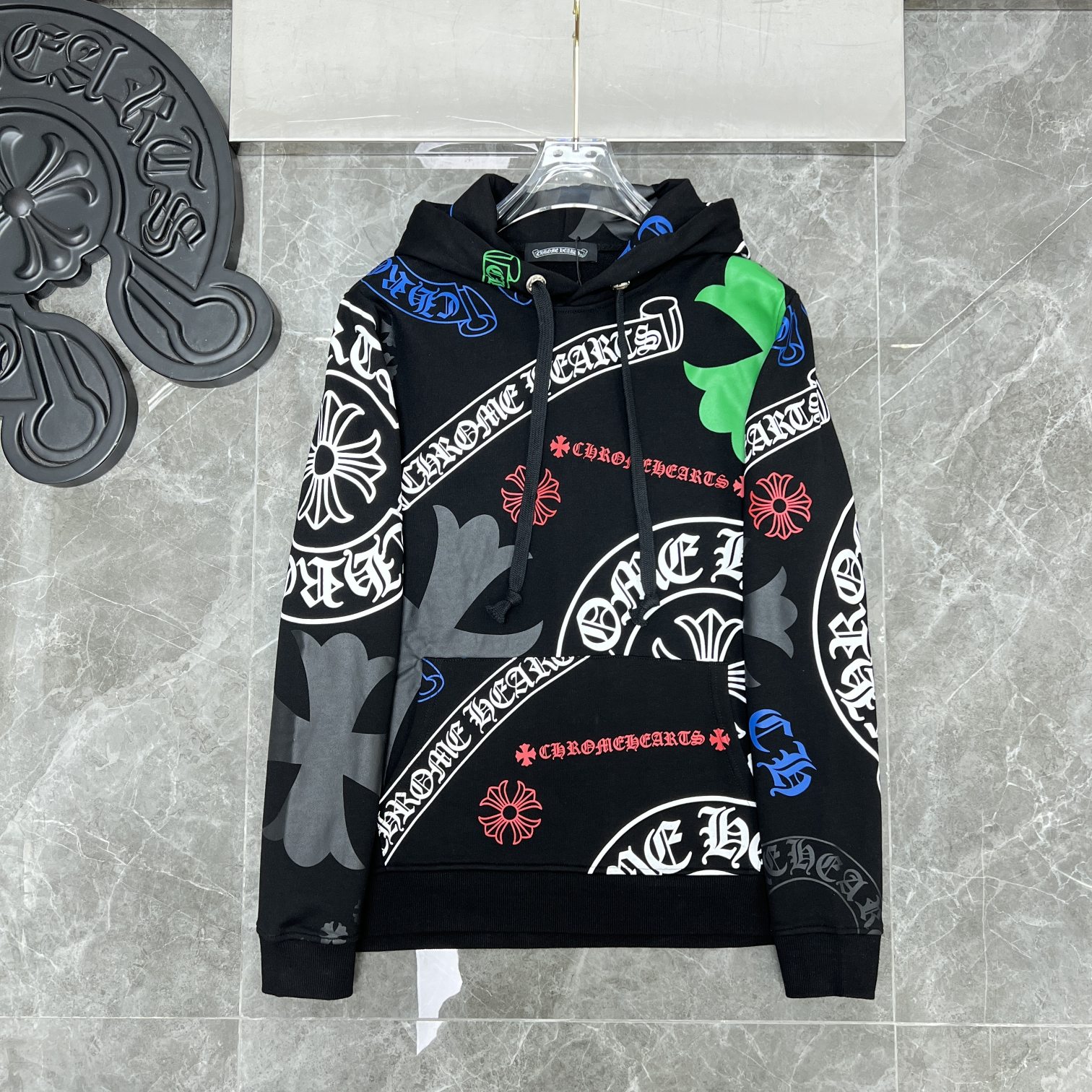 Cheap Chrome hearts Hoody in 219005, $65 USD- [IB219005] - Replica Chrome hearts Hoody