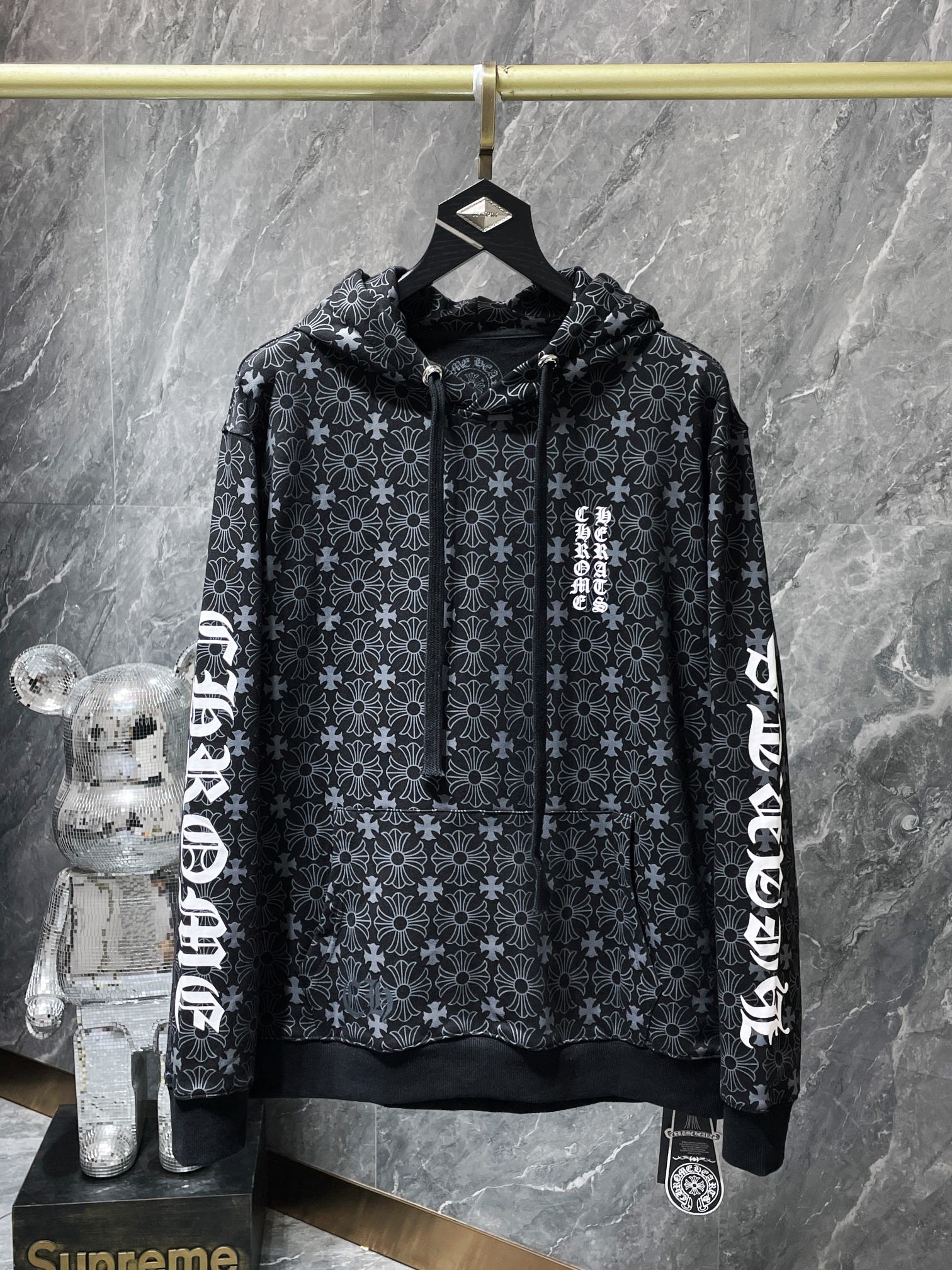 Cheap Chrome hearts Hoody in 219006, $65 USD- [IB219006] - Replica Chrome hearts Hoody