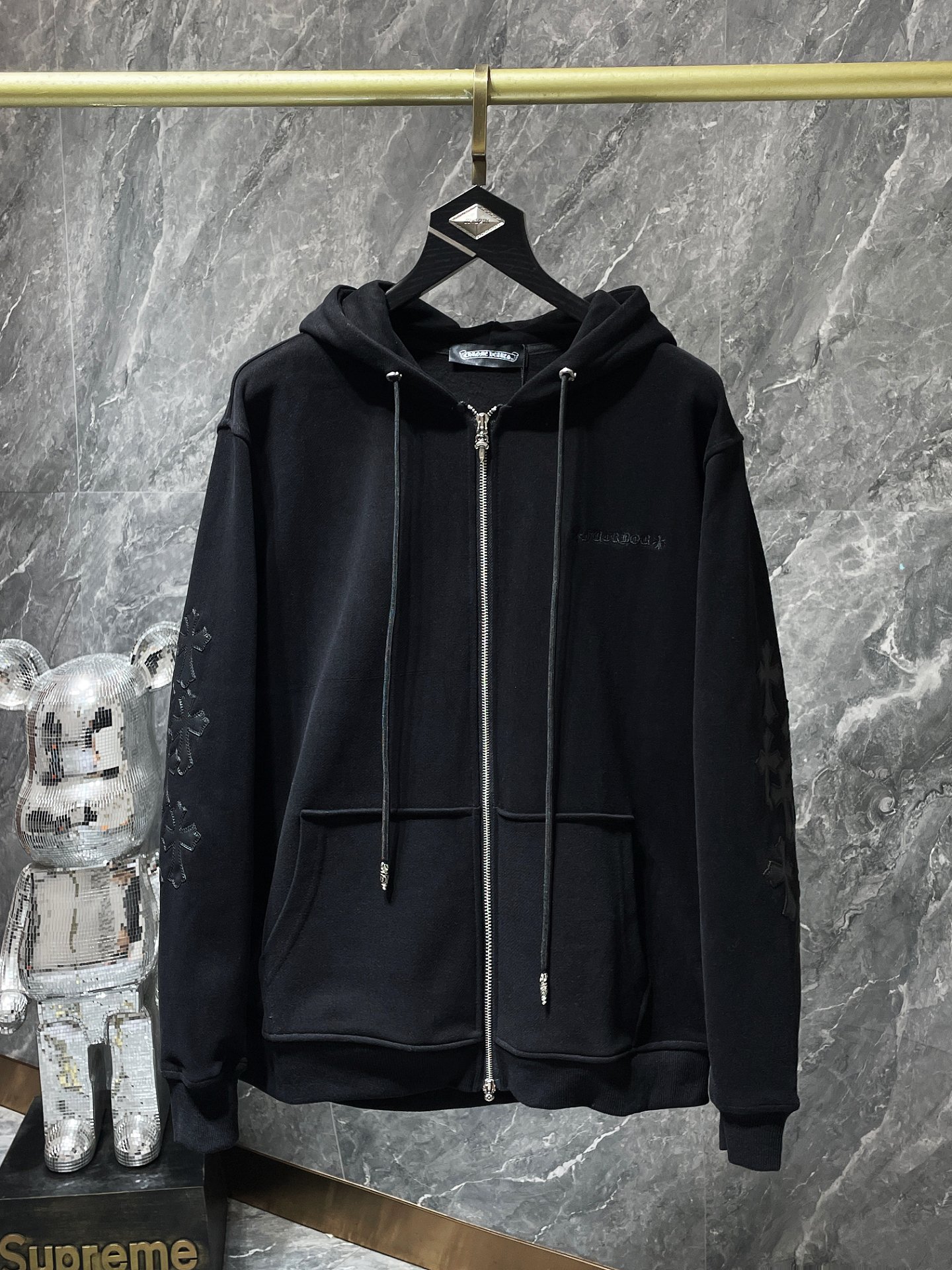 Cheap Chrome hearts Hoody in 219008, $65 USD- [IB219008] - Replica Chrome hearts Hoody