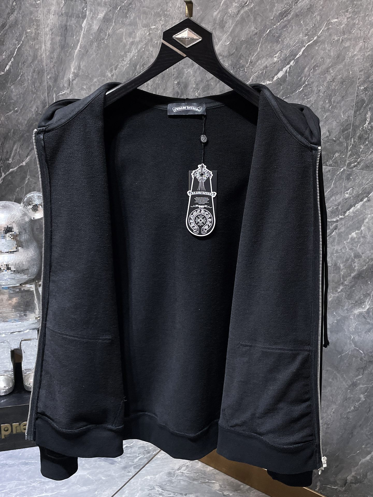 Cheap Chrome hearts Hoody in 219041, $55 USD- [IB219041] - Replica Chrome hearts Hoody