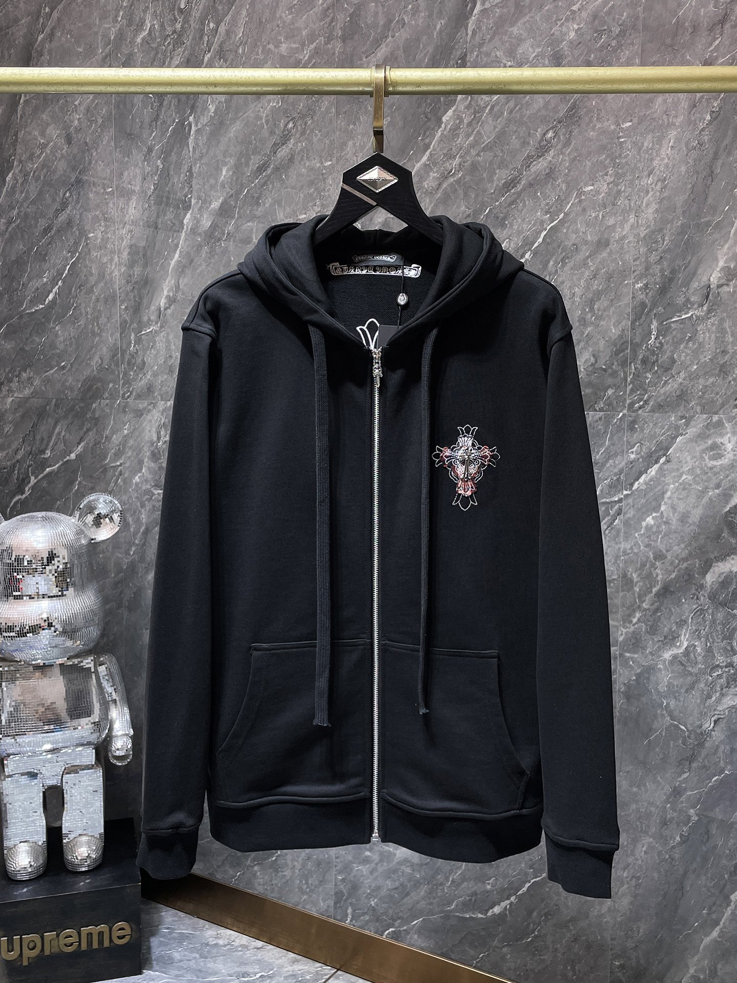 Cheap Chrome hearts Hoody in 219044, $55 USD- [IB219044] - Replica Chrome hearts Hoody
