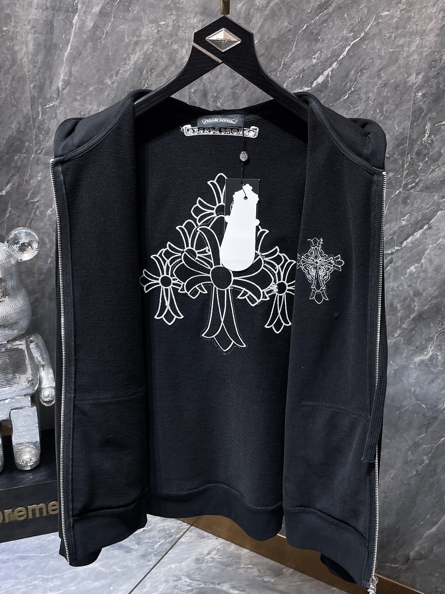Cheap Chrome hearts Hoody in 219044, $55 USD- [IB219044] - Replica Chrome hearts Hoody