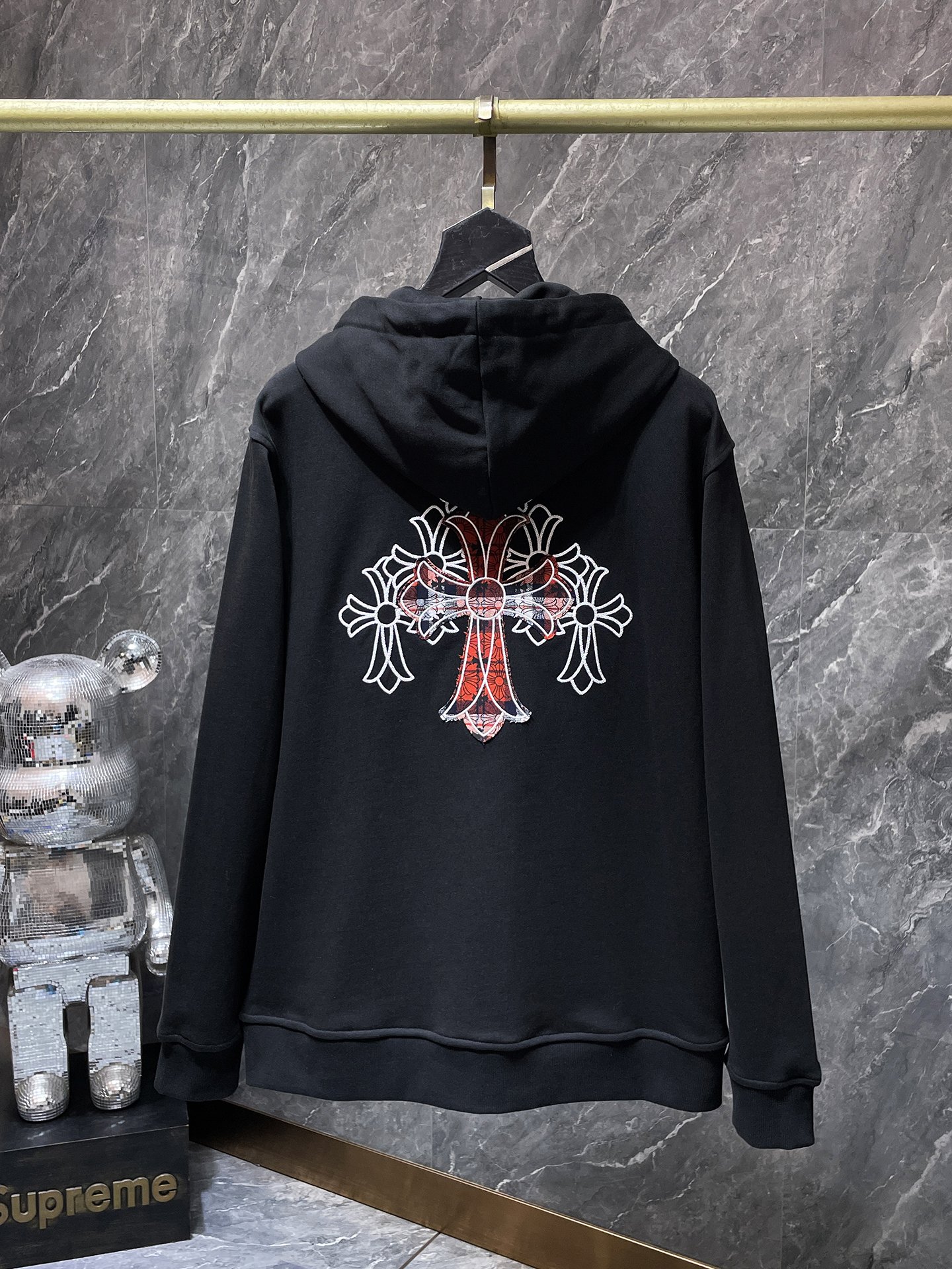 Cheap Chrome hearts Hoody in 219044, $55 USD- [IB219044] - Replica Chrome hearts Hoody