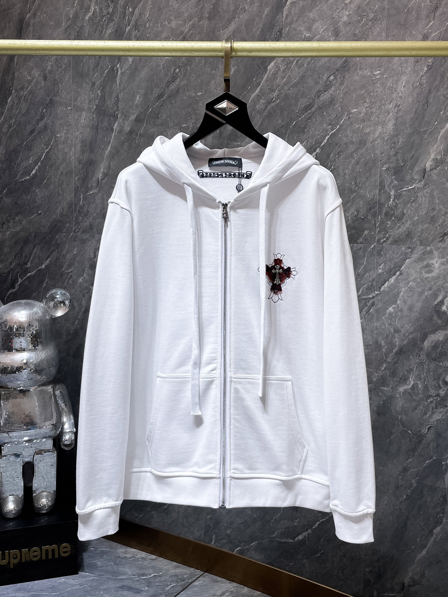 Cheap Chrome hearts Hoody in 219045, $55 USD- [IB219045] - Replica Chrome hearts Hoody
