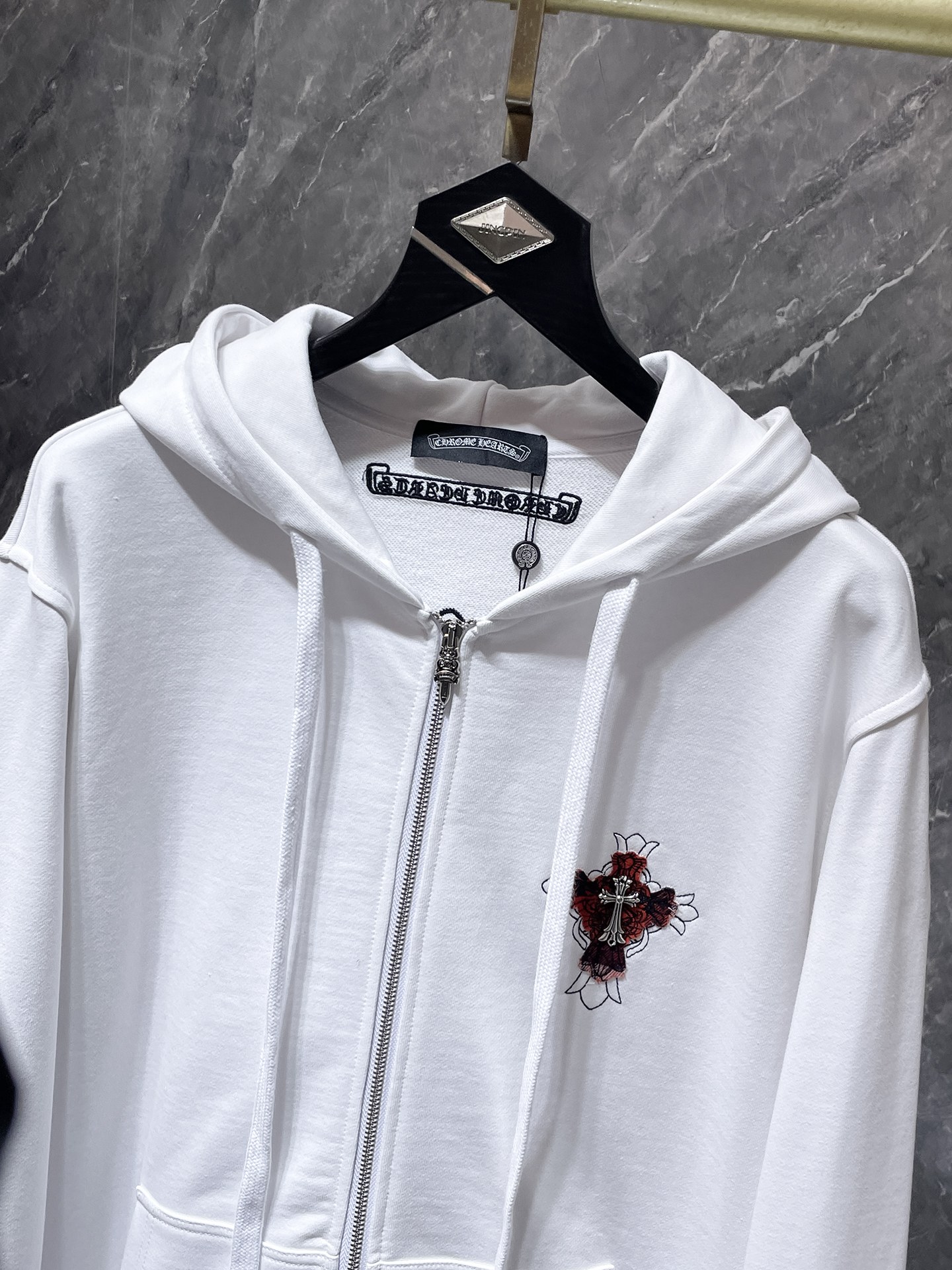 Cheap Chrome hearts Hoody in 219045, $55 USD- [IB219045] - Replica Chrome hearts Hoody