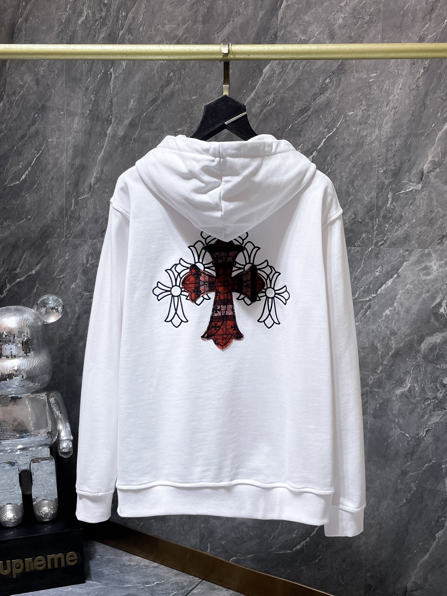 Cheap Chrome hearts Hoody in 219045, $55 USD- [IB219045] - Replica Chrome hearts Hoody