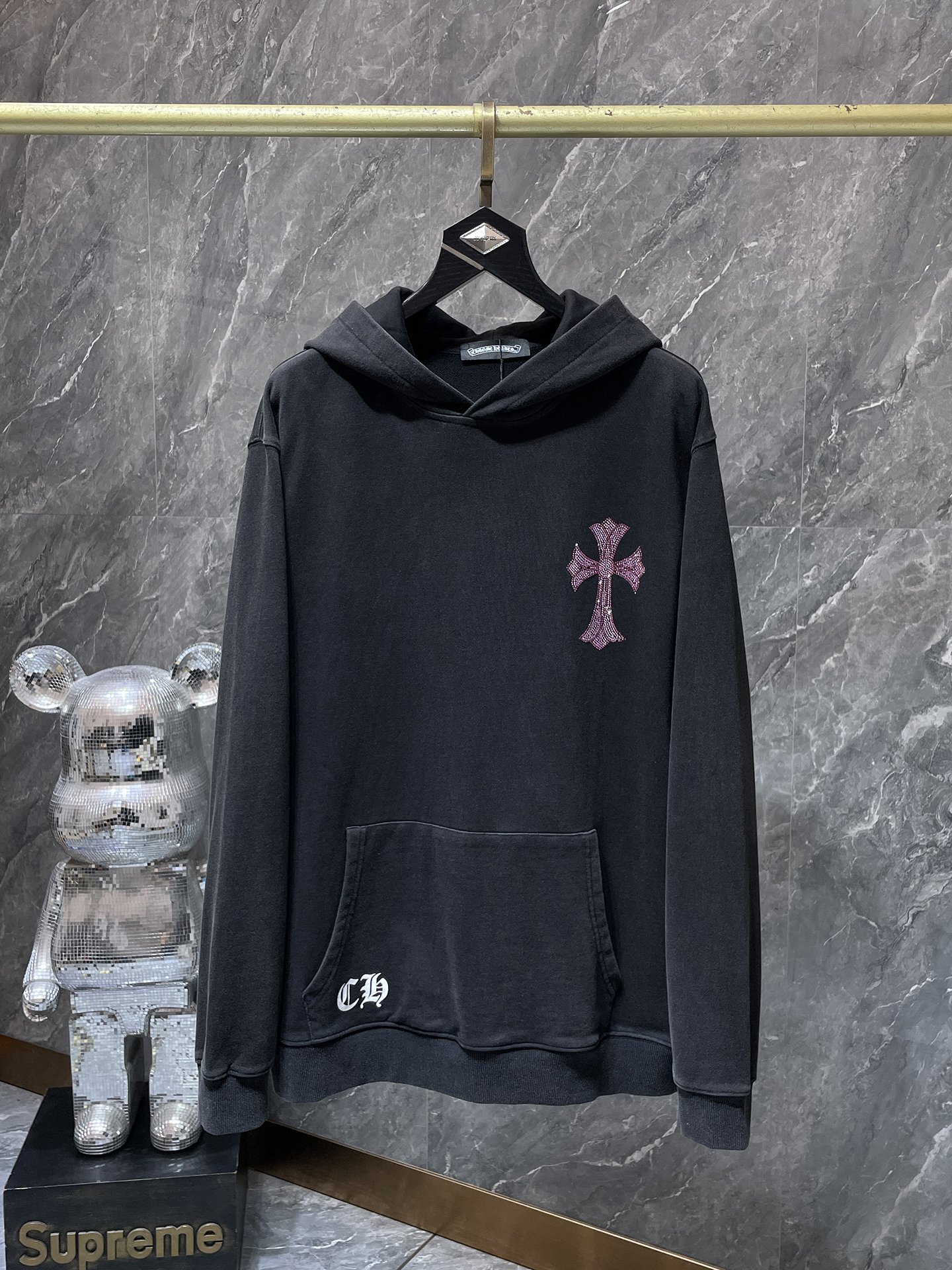 Cheap Chrome hearts Hoody in 219046, $55 USD- [IB219046] - Replica Chrome hearts Hoody