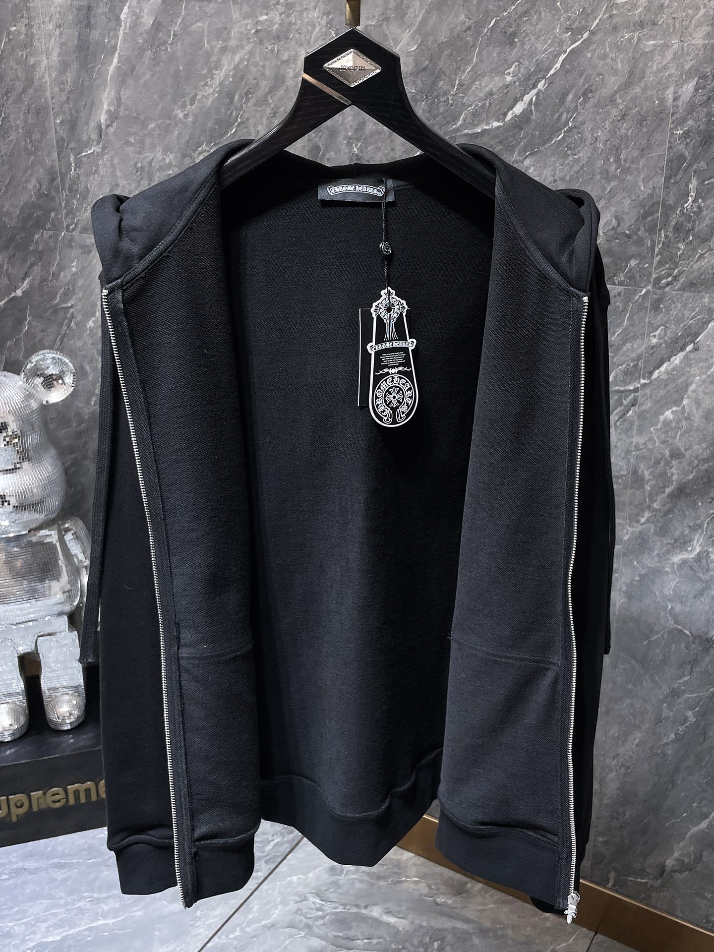 Cheap Chrome hearts Hoody in 219047, $55 USD- [IB219047] - Replica Chrome hearts Hoody