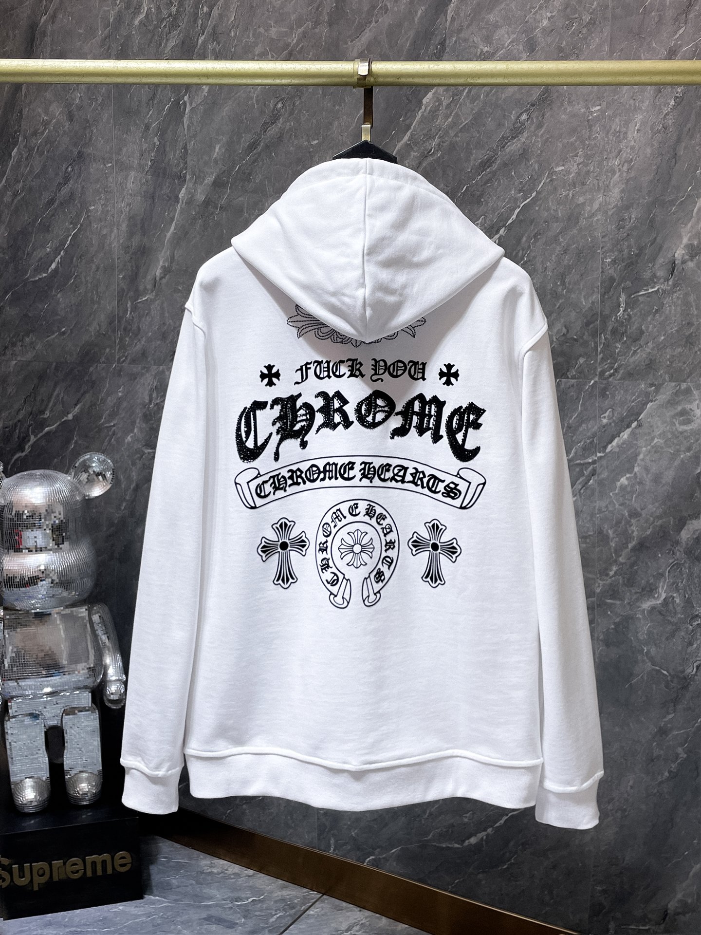 Cheap Chrome hearts Hoody in 219048, $55 USD- [IB219048] - Replica Chrome hearts Hoody