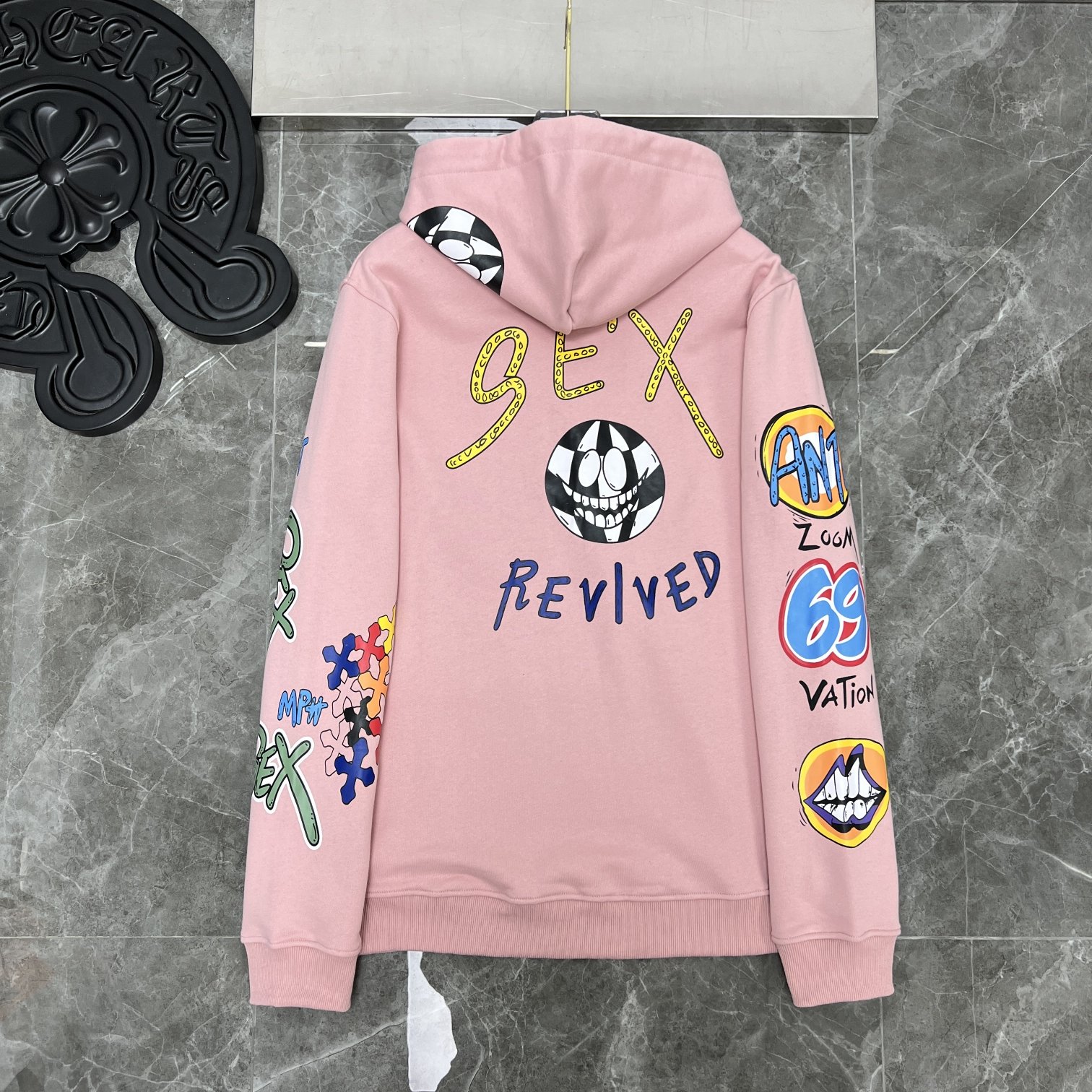 Cheap Chrome hearts Hoody in 219051, $55 USD- [IB219051] - Replica Chrome hearts Hoody