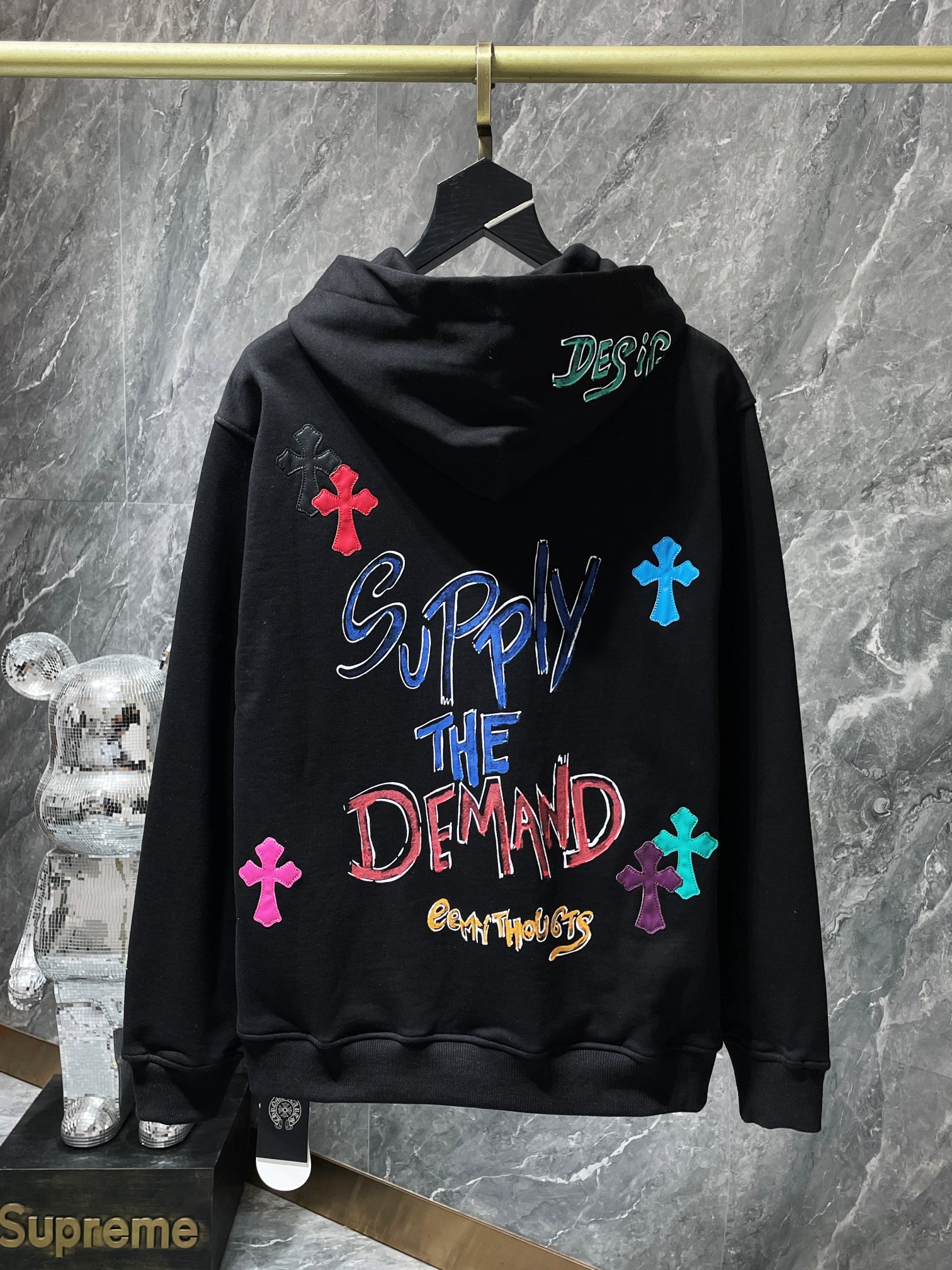 Cheap Chrome hearts Hoody in 219057, $60 USD- [IB219057] - Replica Chrome hearts Hoody