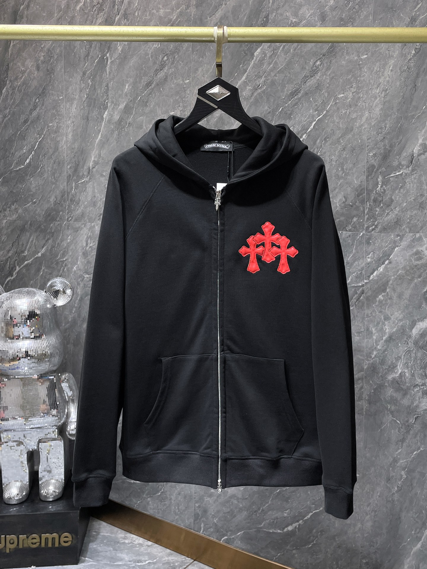 Cheap Chrome hearts Hoody in 219061, $60 USD- [IB219061] - Replica Chrome hearts Hoody