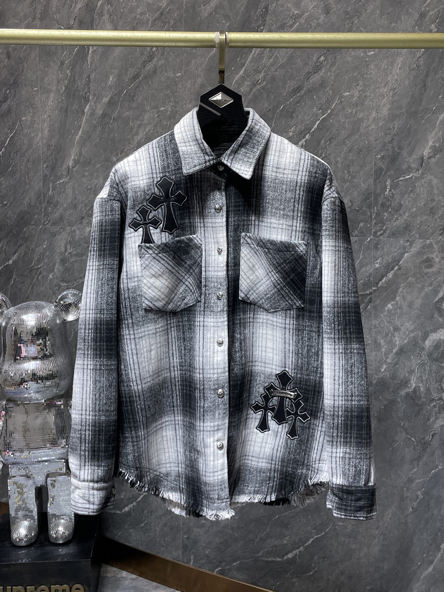 Cheap Chrome Hearts Jackets in 219066, $60 USD- [IB219066] - Replica Chrome Hearts Jackets