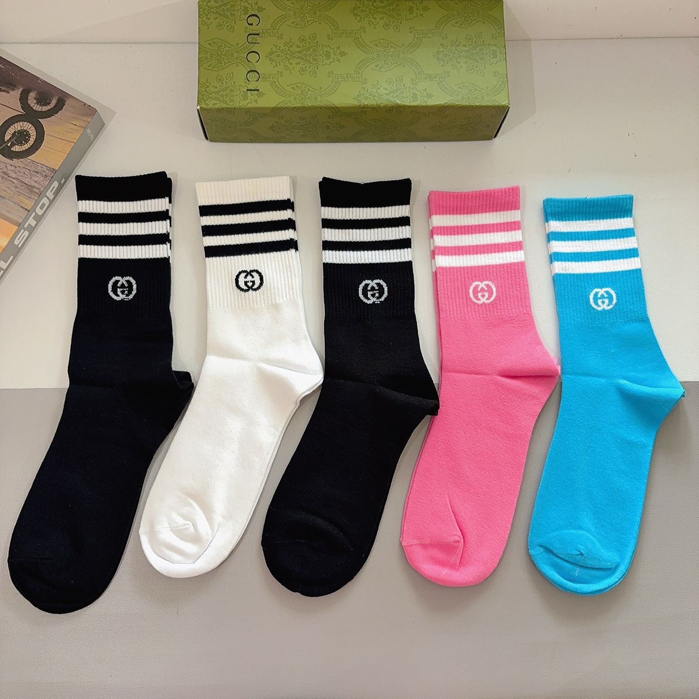 Cheap Gucci Socks in 219165, $30 USD- [IB219165] - Replica Gucci Socks