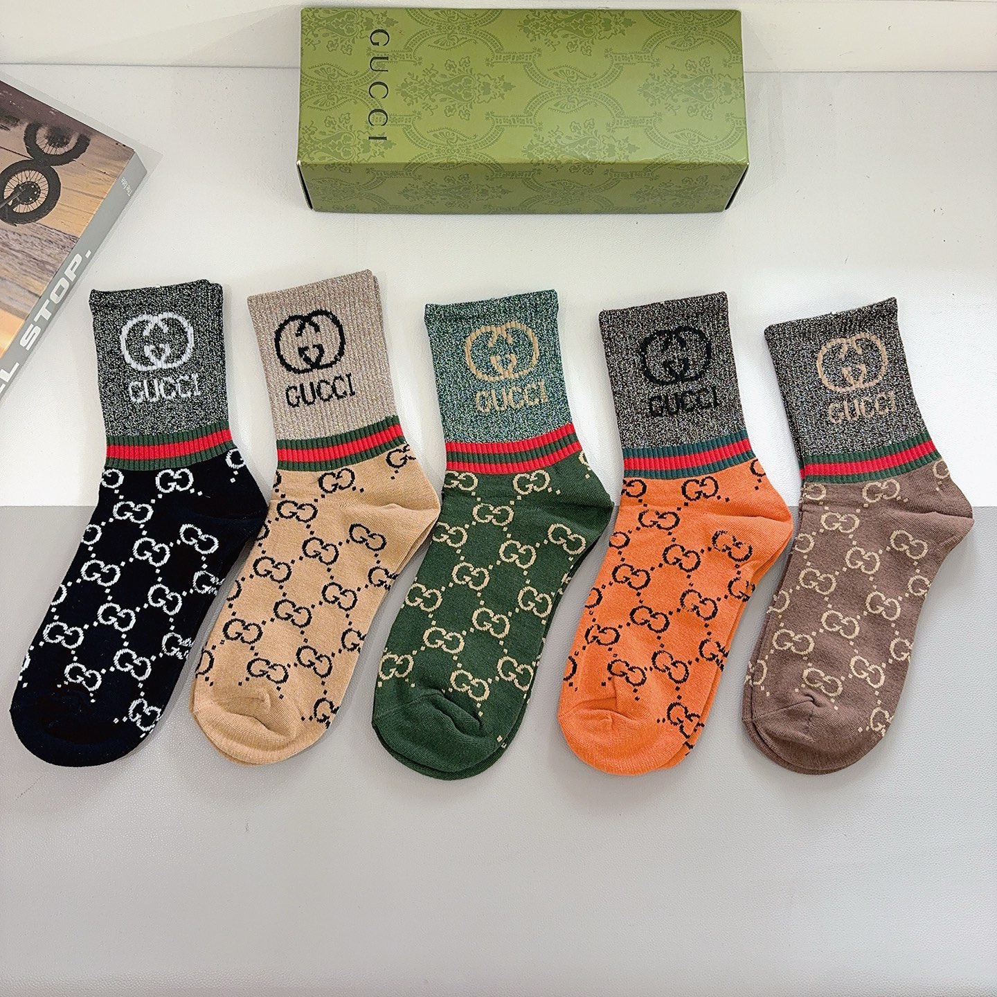 Cheap Gucci Socks in 219168, $30 USD- [IB219168] - Replica Gucci Socks
