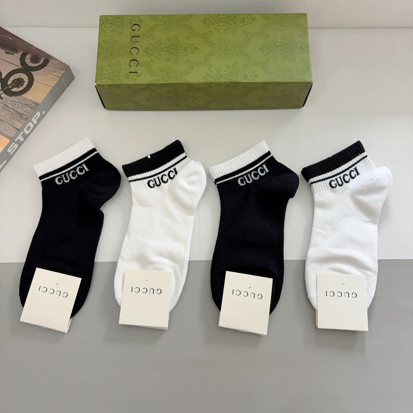 Cheap Gucci Socks in 219199, $35 USD- [IB219199] - Replica Gucci Socks