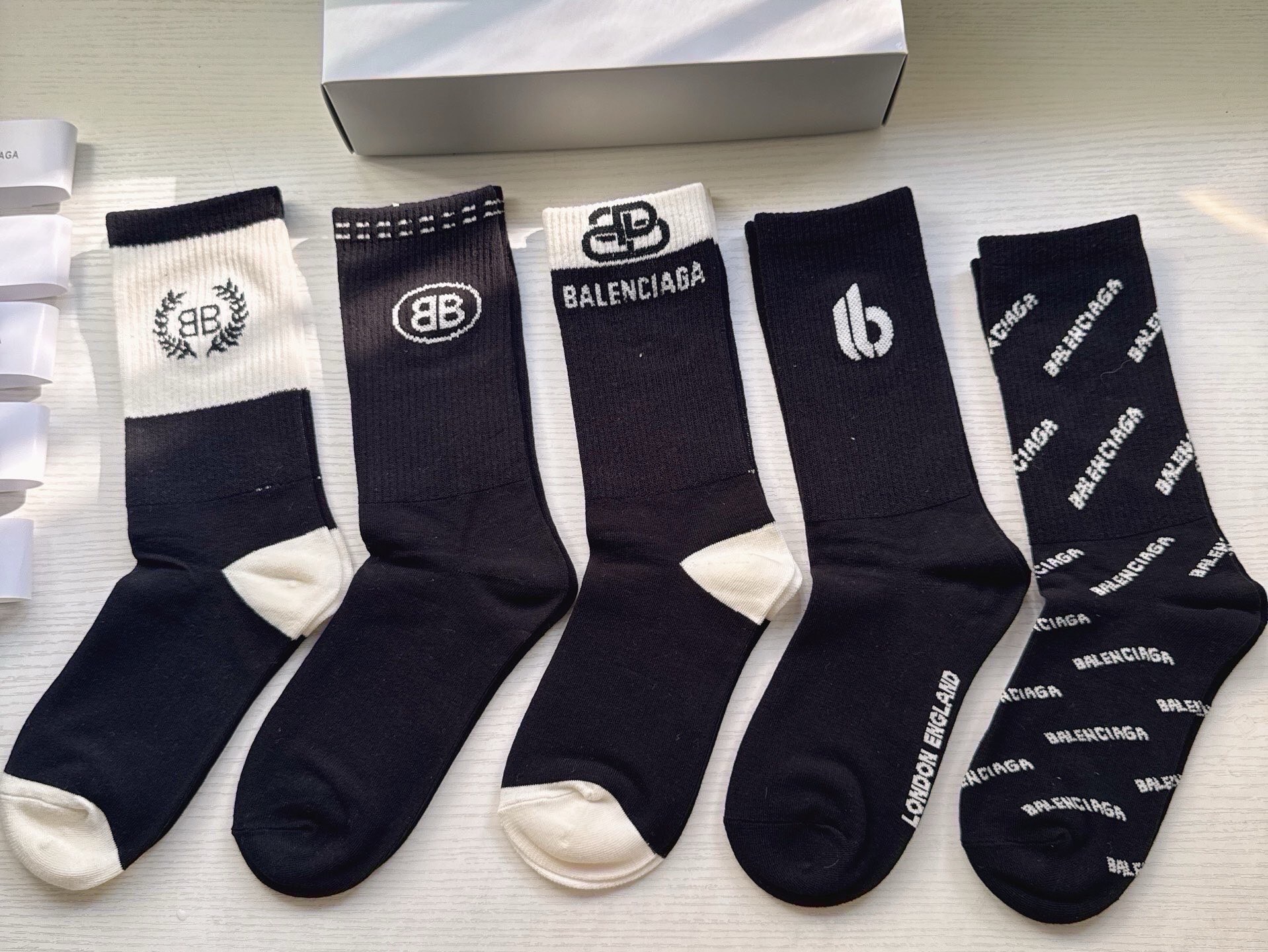 Cheap Balenciaga Socks in 219225, $30 USD- [IB219225] - Replica Balenciaga Socks
