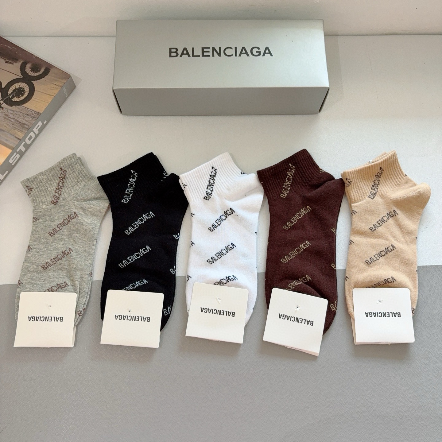 Cheap Balenciaga Socks in 219234, $30 USD- [IB219234] - Replica Balenciaga Socks