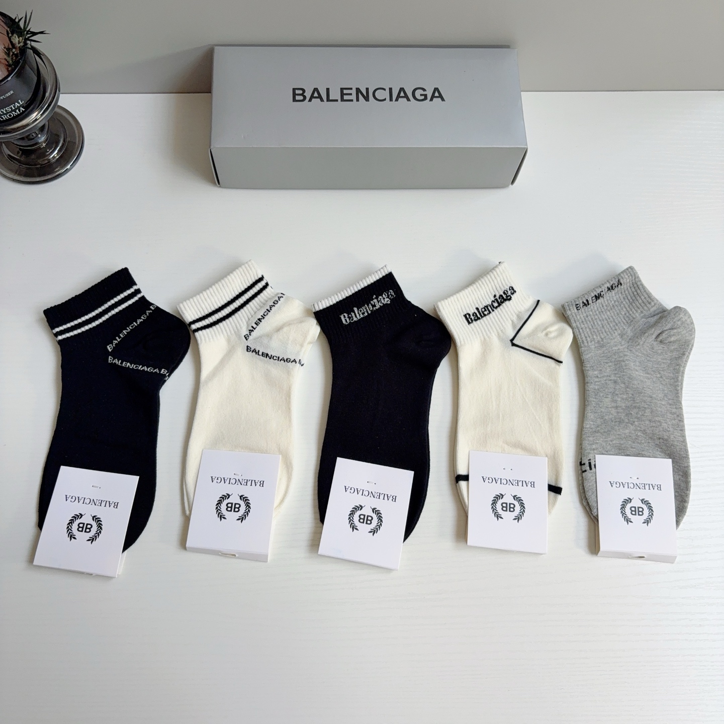 Cheap Balenciaga Socks in 219236, $30 USD- [IB219236] - Replica Balenciaga Socks