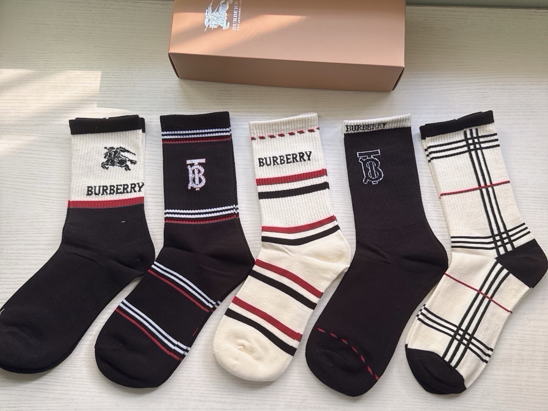 Cheap Burberry Socks in 219255, $30 USD- [IB219255] - Replica Burberry Socks