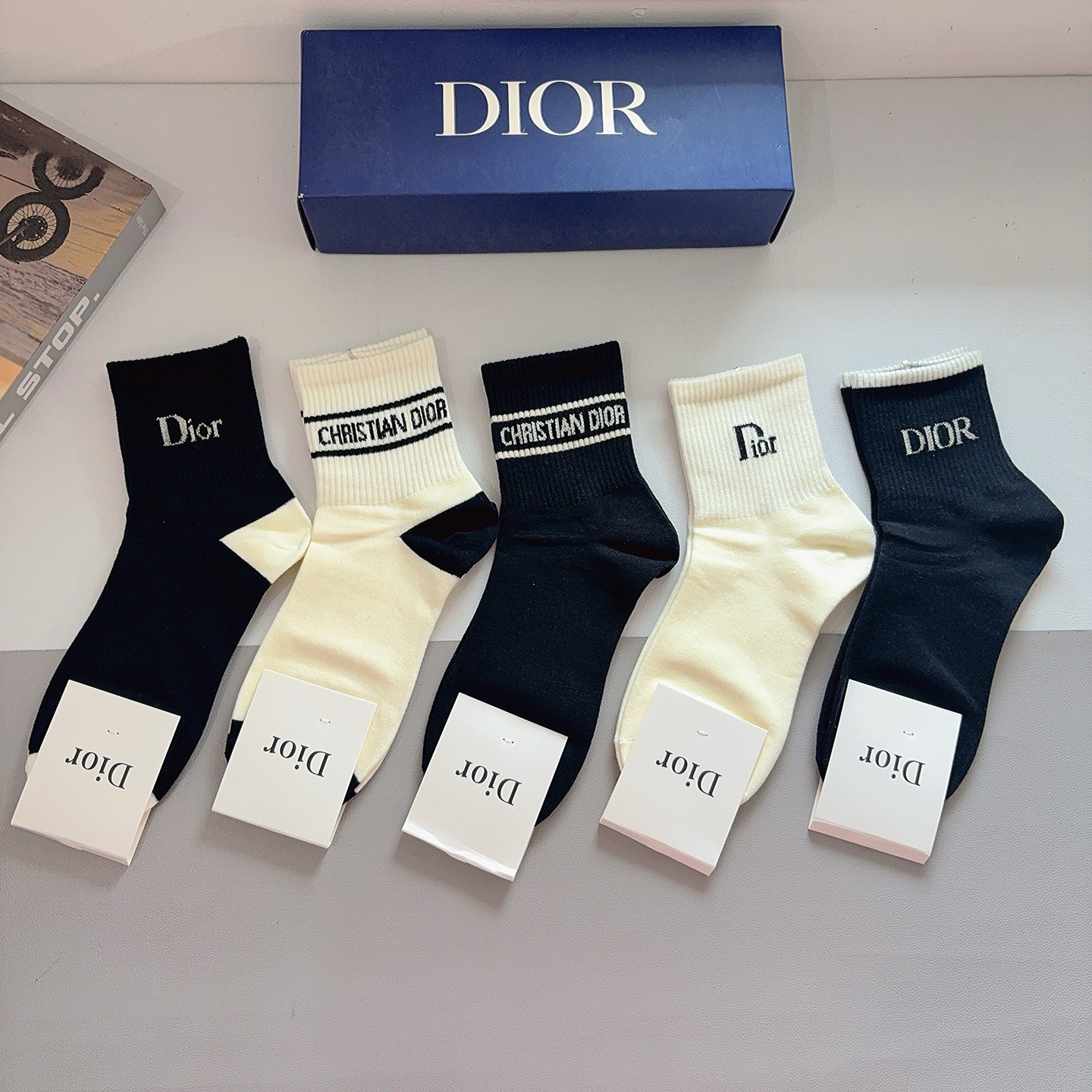Cheap Dior Socks in 219281, $35 USD- [IB219281] - Replica Dior Socks