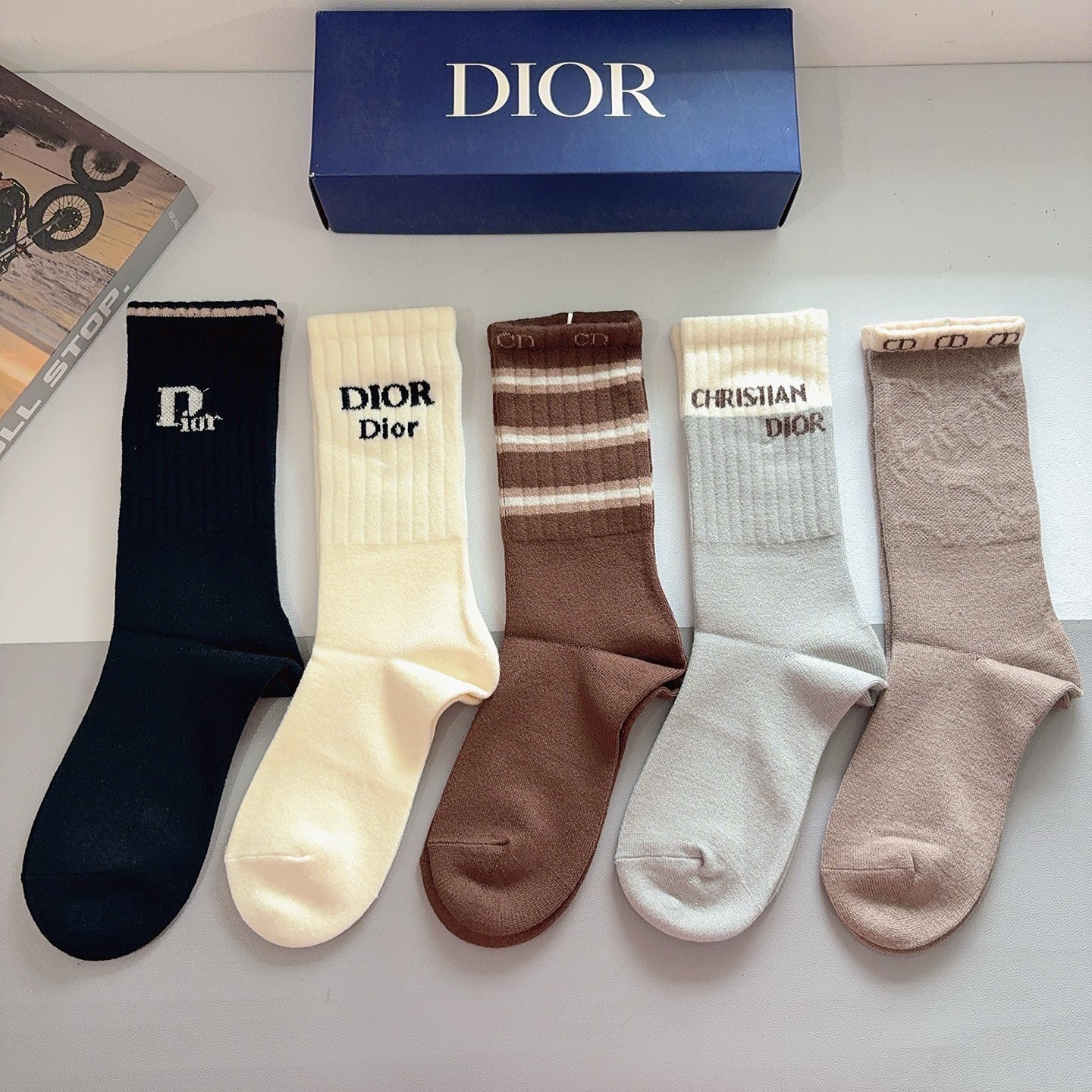 Cheap Dior Socks in 219284, $35 USD- [IB219284] - Replica Dior Socks
