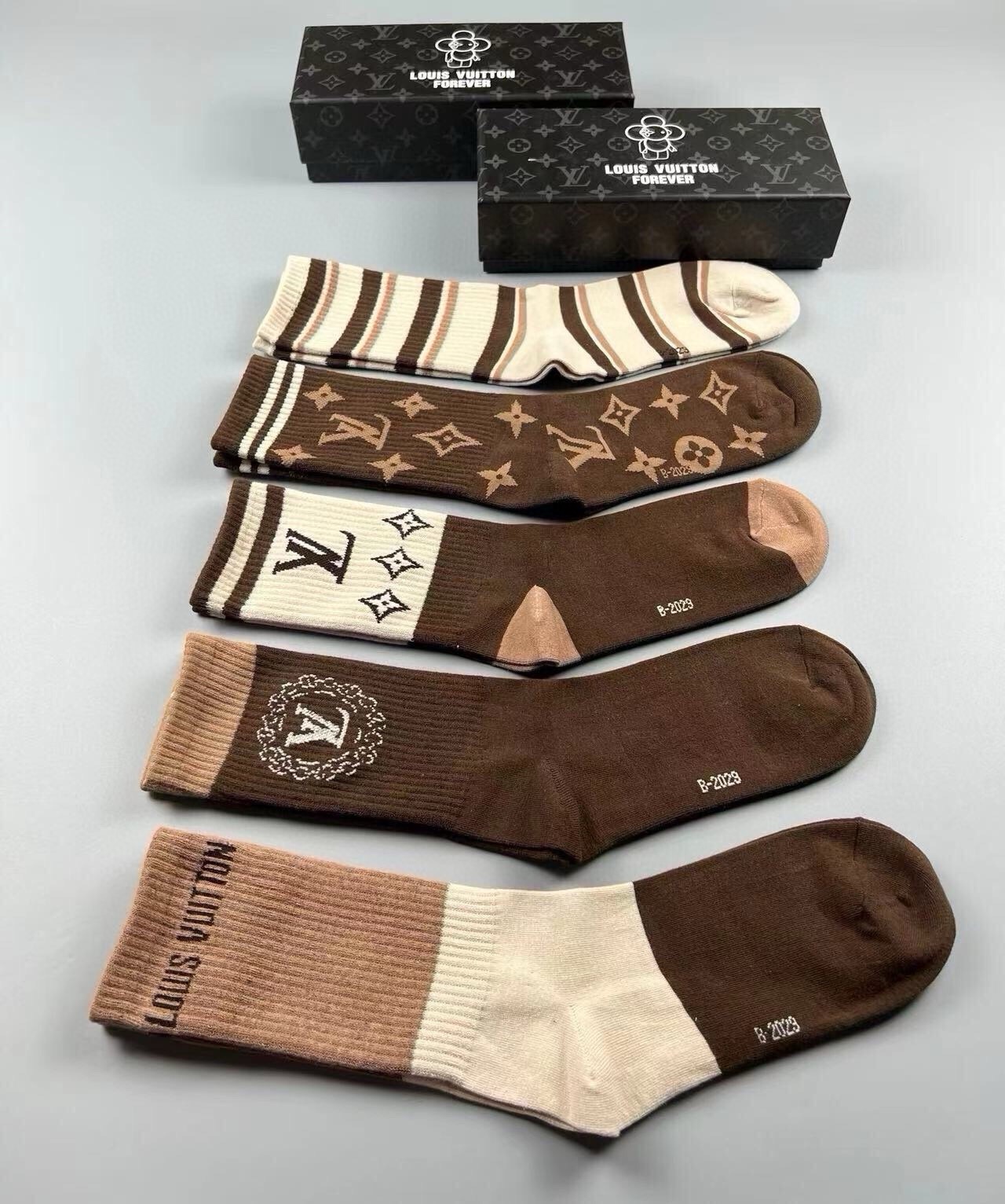 Cheap Louis Vuitton Socks in 219381, $35 USD- [IB219381] - Replica Louis Vuitton Socks