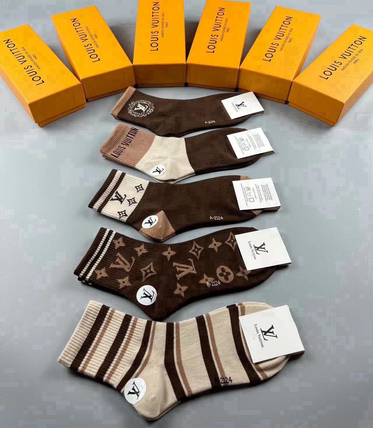 Cheap Louis Vuitton Socks in 219387, $35 USD- [IB219387] - Replica Louis Vuitton Socks