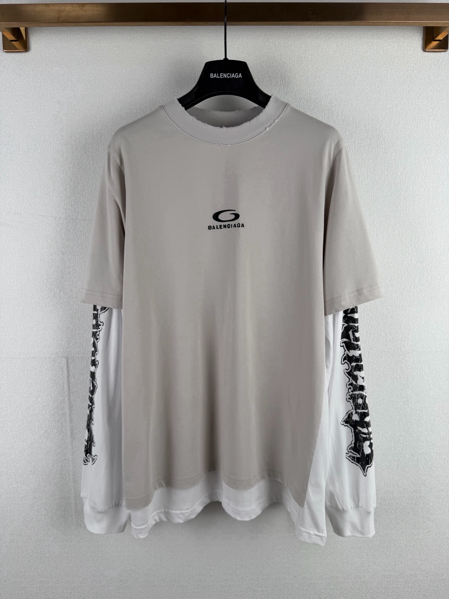 Cheap Balenciaga Long Sleeve T-Shirts in 219444, $45 USD- [IB219444] - Replica Balenciaga Long Sleeve T-Shirts
