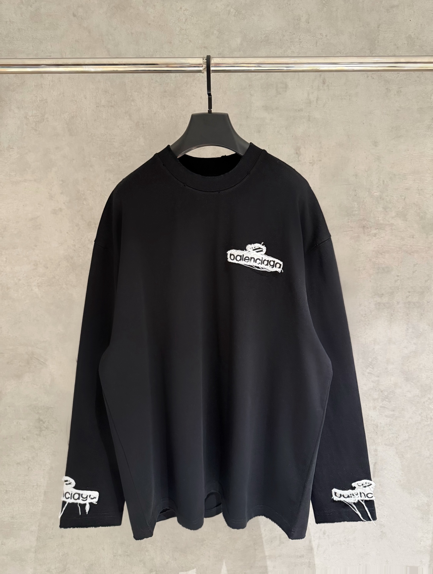 Cheap Balenciaga Long Sleeve T-Shirts in 219446, $45 USD- [IB219446] - Replica Balenciaga Long Sleeve T-Shirts