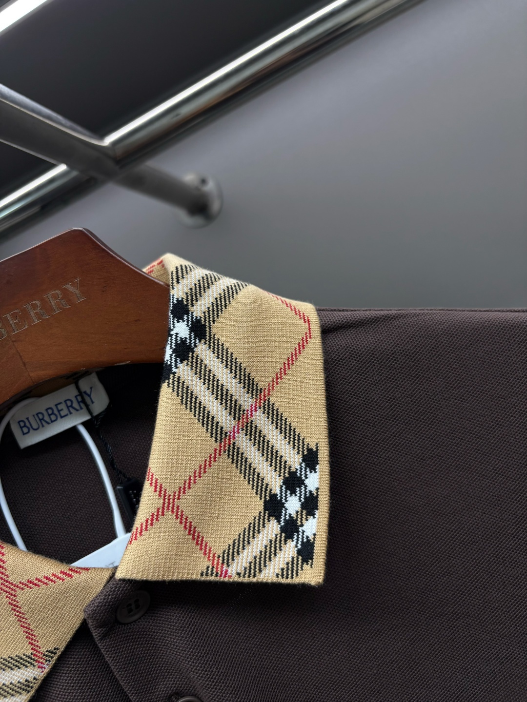 Cheap Burberry Long-Sleeved Polo T-Shirts for Men in 219455, $35 USD- [IB219455] - Replica Burberry Long-Sleeved Polo T-Shirts for Men
