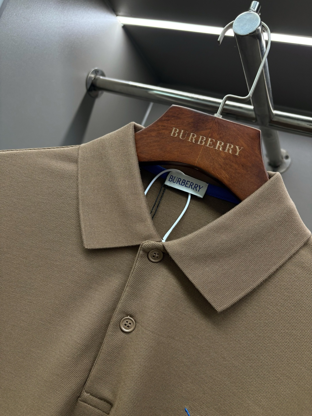 Cheap Burberry Long-Sleeved Polo T-Shirts for Men in 219458, $35 USD- [IB219458] - Replica Burberry Long-Sleeved Polo T-Shirts for Men