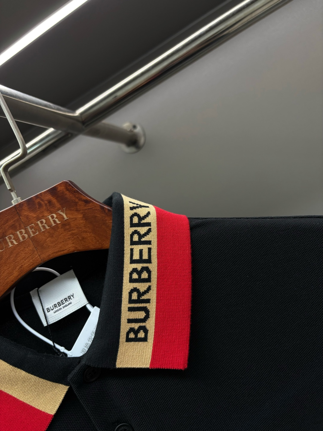Cheap Burberry Long-Sleeved Polo T-Shirts for Men in 219459, $35 USD- [IB219459] - Replica Burberry Long-Sleeved Polo T-Shirts for Men