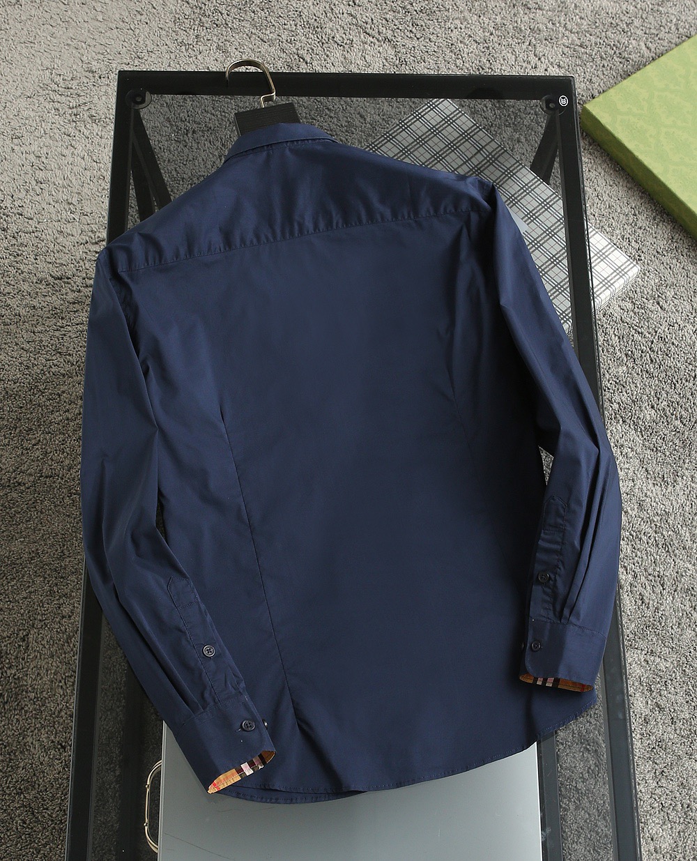 Cheap Burberry Long-Sleeved Polo Shirts for Men in 219460, $35 USD- [IB219460] - Replica Burberry Long-Sleeved Polo Shirts for Men