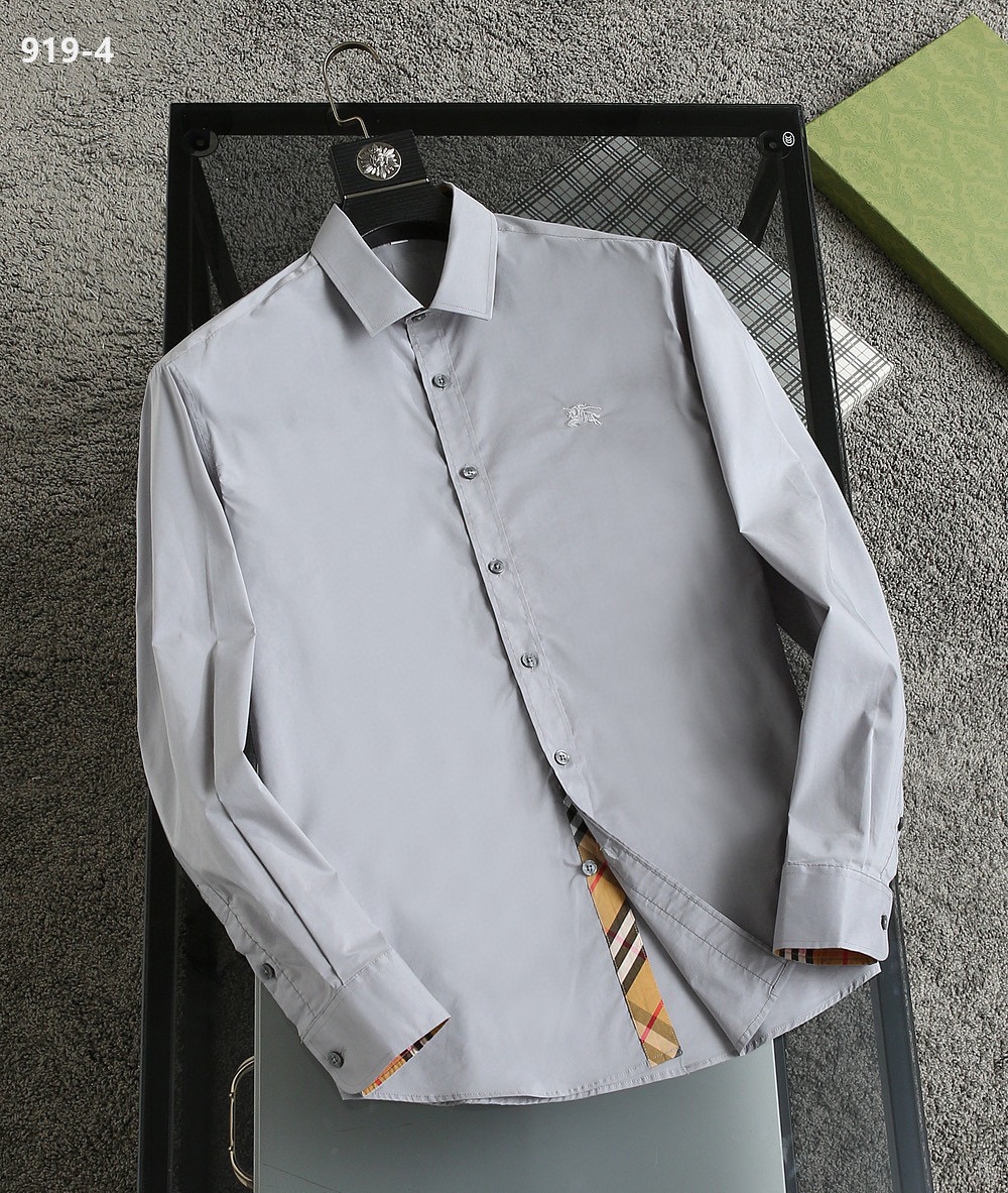 Cheap Burberry Long-Sleeved Polo Shirts for Men in 219461, $35 USD- [IB219461] - Replica Burberry Long-Sleeved Polo Shirts for Men