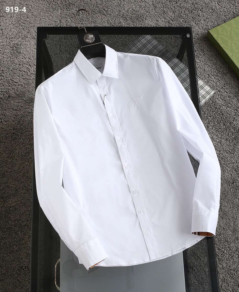 Cheap Burberry Long-Sleeved Polo Shirts for Men in 219464, $35 USD- [IB219464] - Replica Burberry Long-Sleeved Polo Shirts for Men