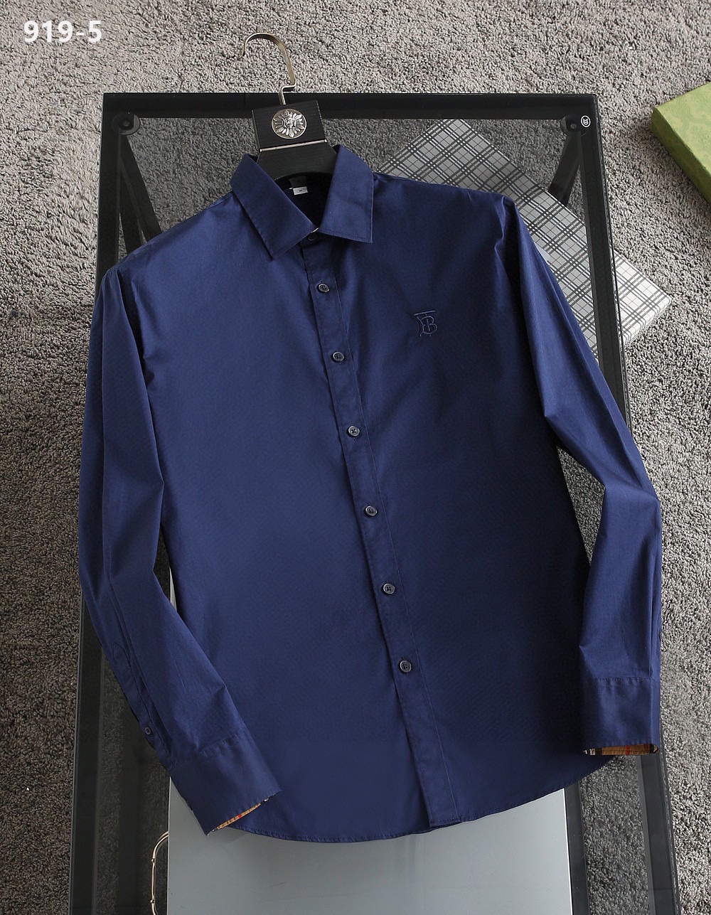 Cheap Burberry Long-Sleeved Polo Shirts for Men in 219465, $35 USD- [IB219465] - Replica Burberry Long-Sleeved Polo Shirts for Men