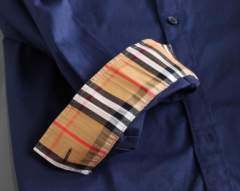Cheap Burberry Long-Sleeved Polo Shirts for Men in 219465, $35 USD- [IB219465] - Replica Burberry Long-Sleeved Polo Shirts for Men