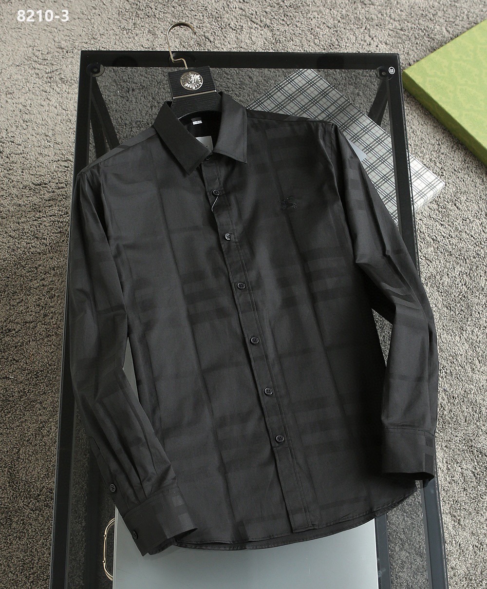 Cheap Burberry Long-Sleeved Polo Shirts for Men in 219469, $35 USD- [IB219469] - Replica Burberry Long-Sleeved Polo Shirts for Men